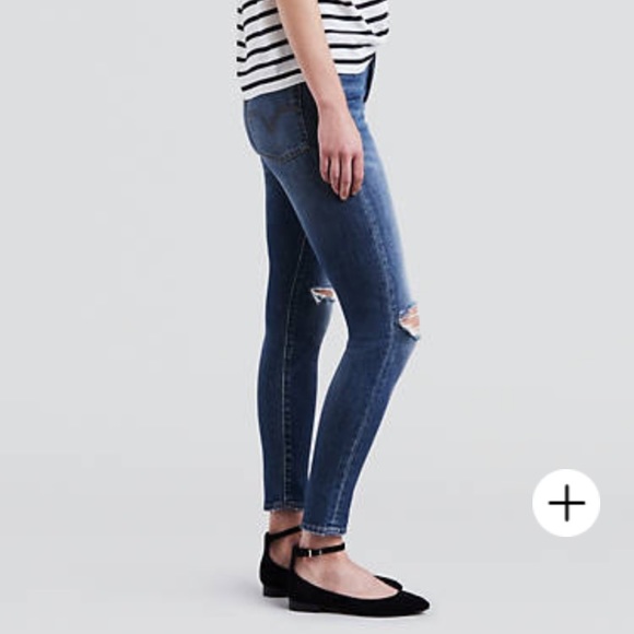 Levi’s red tab wedgie skinny filigree jeans with distressing - Picture 15 of 15